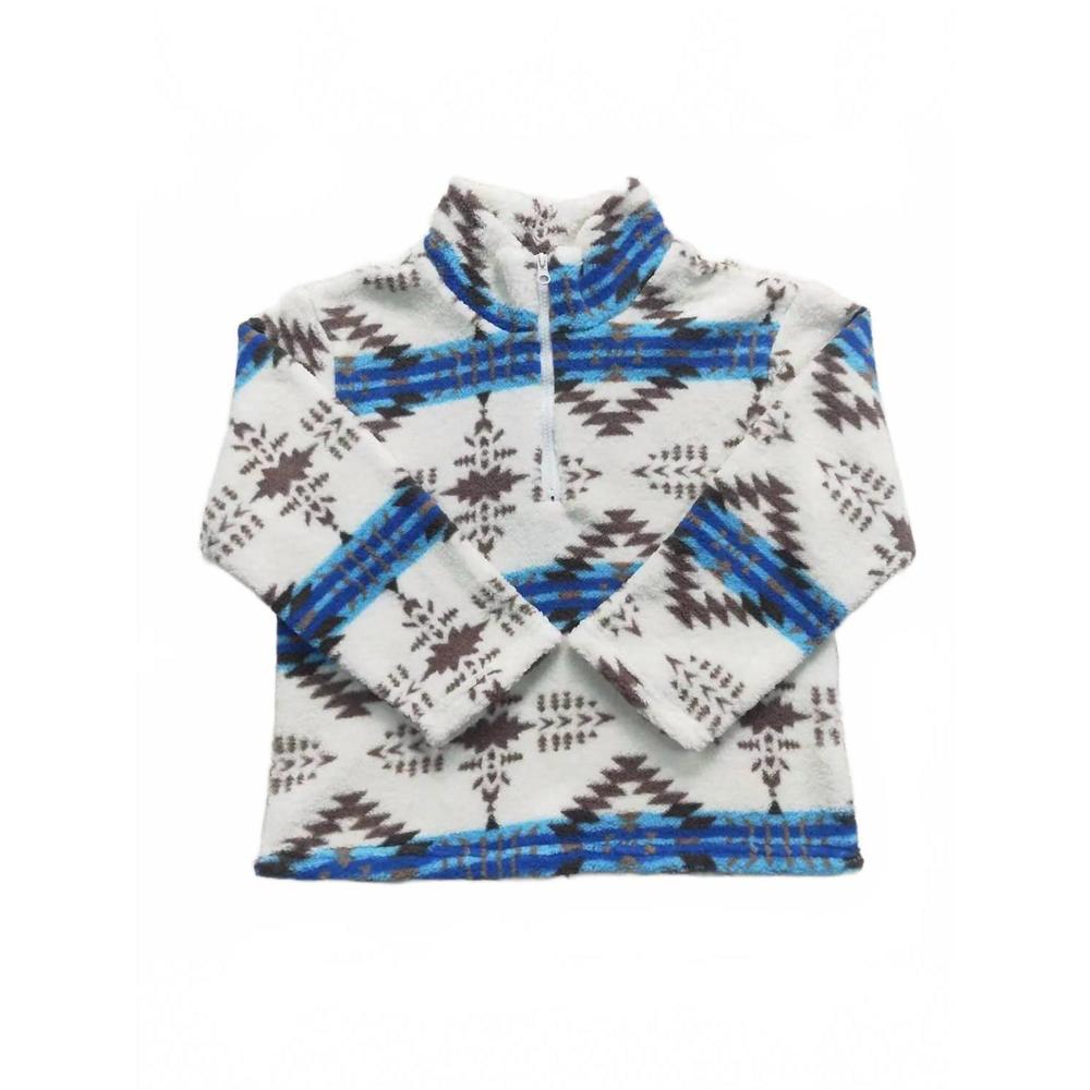NEW AIER WHOLESALE kid's aztec ice sherpa jacket in multi